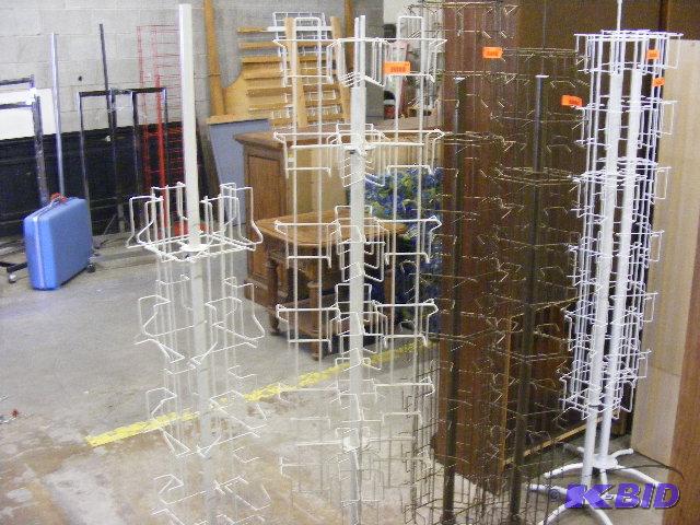 ONE white BrochureDisplay rotating rack, 15...