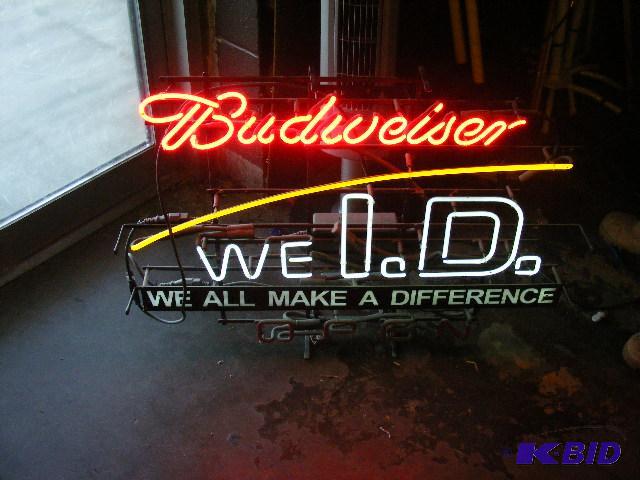 Budweiser we I.D. Open Sign.&nbsp The &quot...