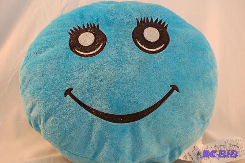 lot 17 image: Blue Smile Pillowface Pillow