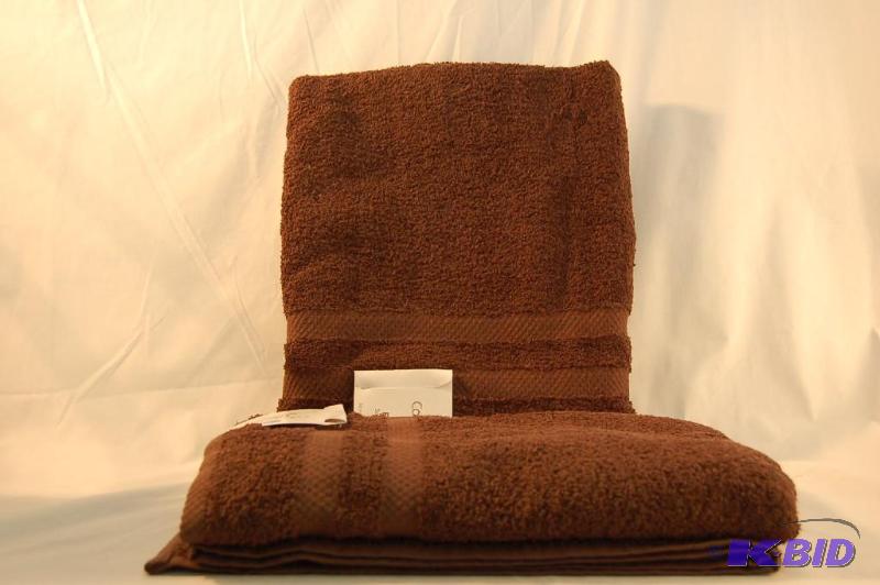 lot 30 image: (2) Comfort Bay Bath Towels - Brown