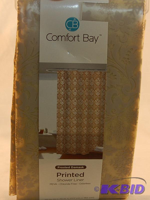 lot 32 image: Comfort Bay Printed Shower Liner
