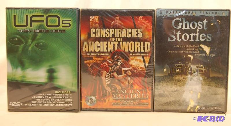 lot 41 image: (3) DVDs, UFOs Conspiracies Ghosts