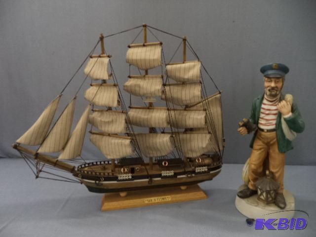 Sailing Ship, Sailor Figure