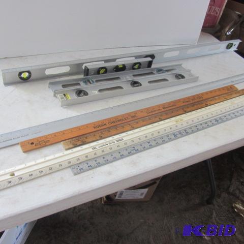 Aluminum Levels, Rulers