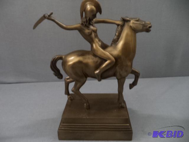 Woman on Horse Figure