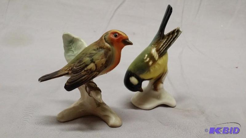 Lot of 2 bird figurines by Goebel. One is a G...
