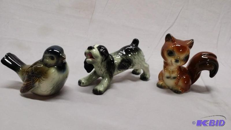 Lot of 3 Goebel&nbspfigurines glazed and fir...