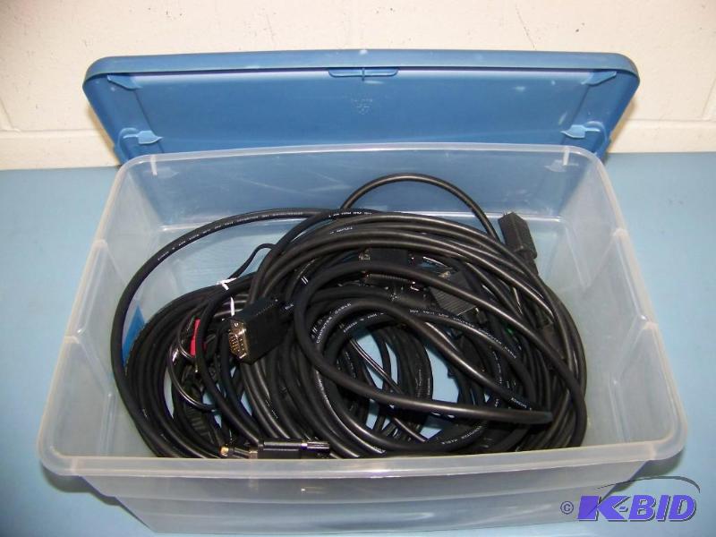lot 115 image: Large Bin of Cables
