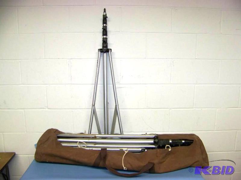 lot 37 image: (6) Manfrotto, Lighting Tripods in Carrying Bag