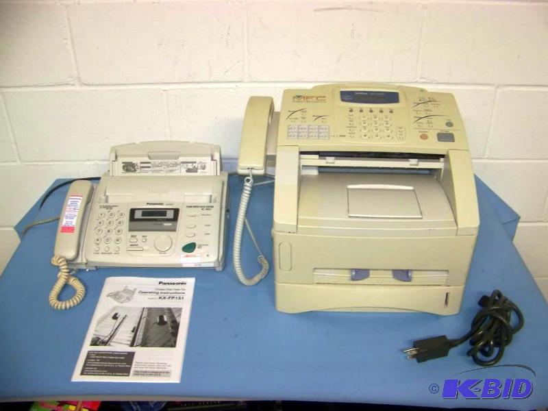 lot 49 image: (1) Panasonic and (1) Brother Fax Machine