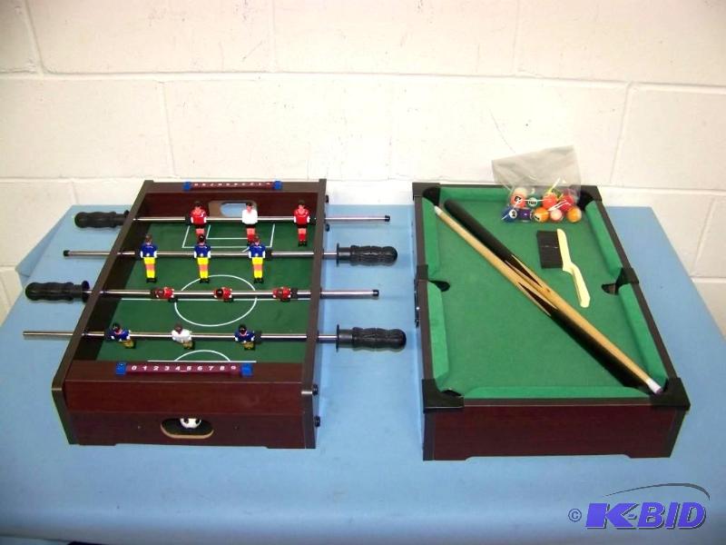 lot 8 image: Tabletop Pool and Foosball games