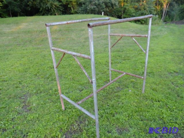 lot 17 image: Steel rack 63&quotH, 35&quotW, 60&quotL...