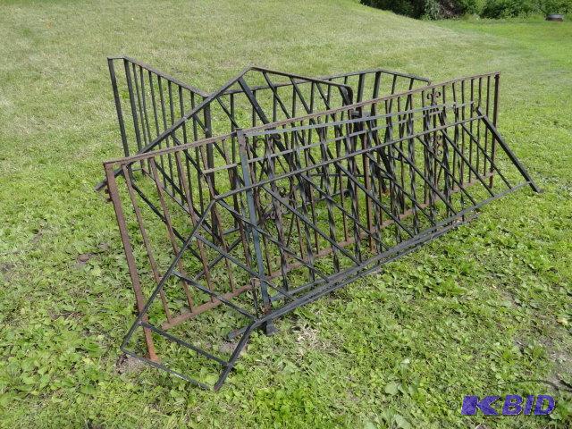 lot 35 image: Rod iron railing system, L rail measures 50&q...