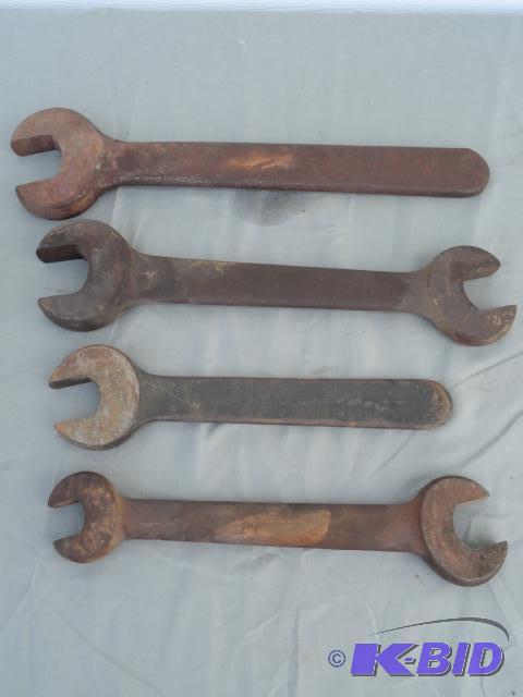 lot 54 image: Early large wrenches, one marked Billings- 1 ...