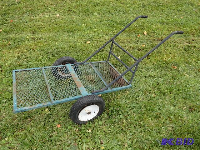 lot 86 image: Yard cart, platform measures 2 x 4, need tu...
