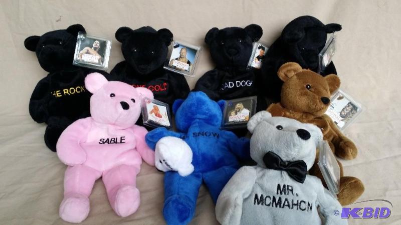 8 WWF Attitude bears all with tags including...