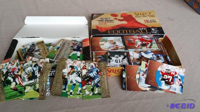 1996 Topps laser and select pro football card...