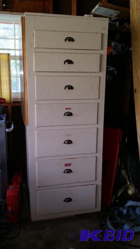 7 Drawer cabinet, great for garage. Measures ...