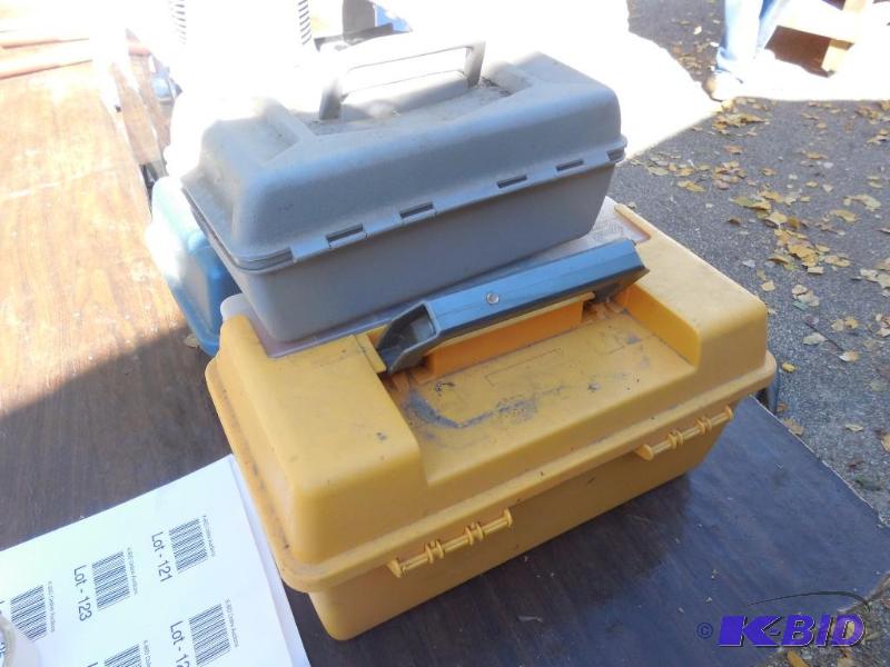 lot 121 image: Tackle boxes...