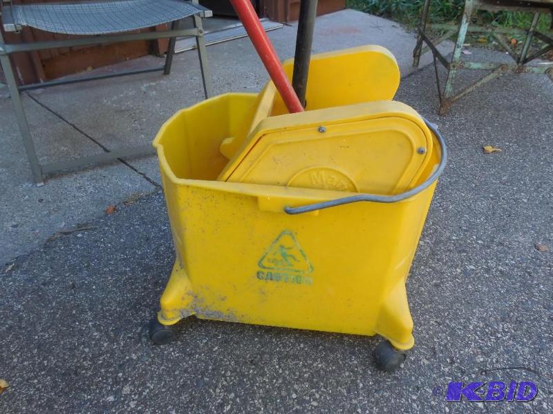 lot 134 image: Mop and bucket...