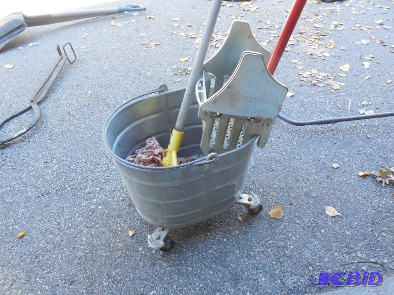 lot 135 image: Mop and bucket...