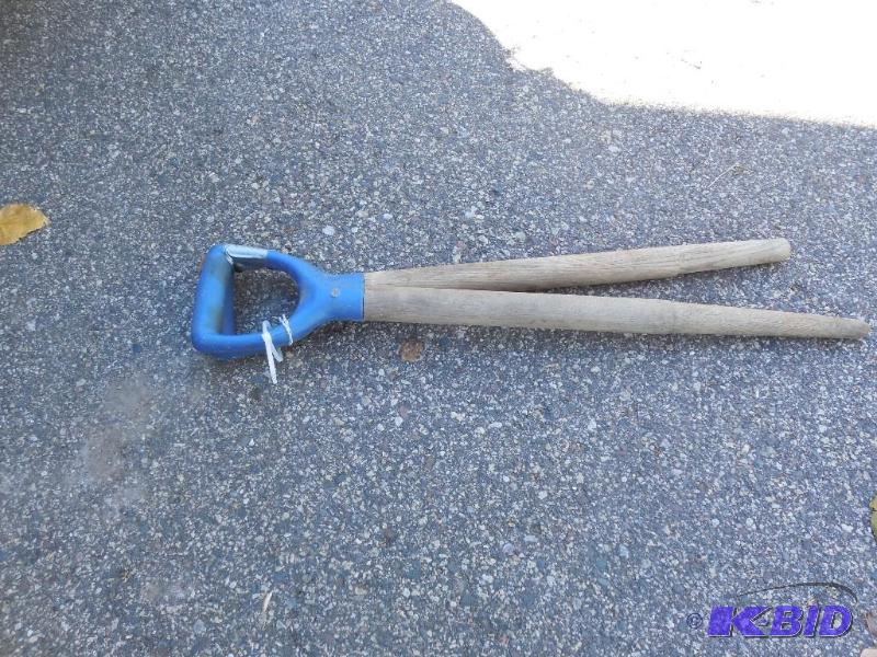 lot 161 image: 2 shovel handles...