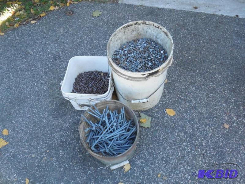 lot 169 image: buckets of nails...