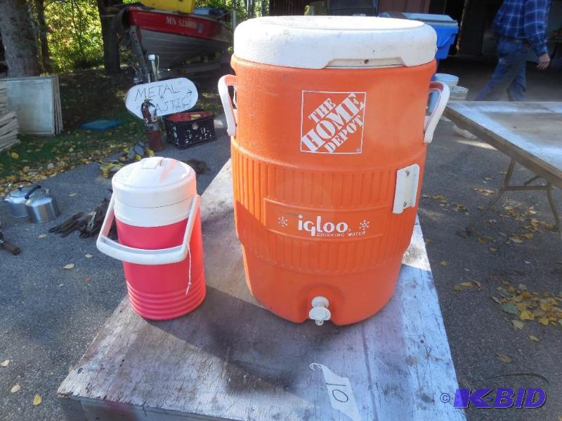 lot 26 image: Water Coolers, Home Depot one is 5 gallon....