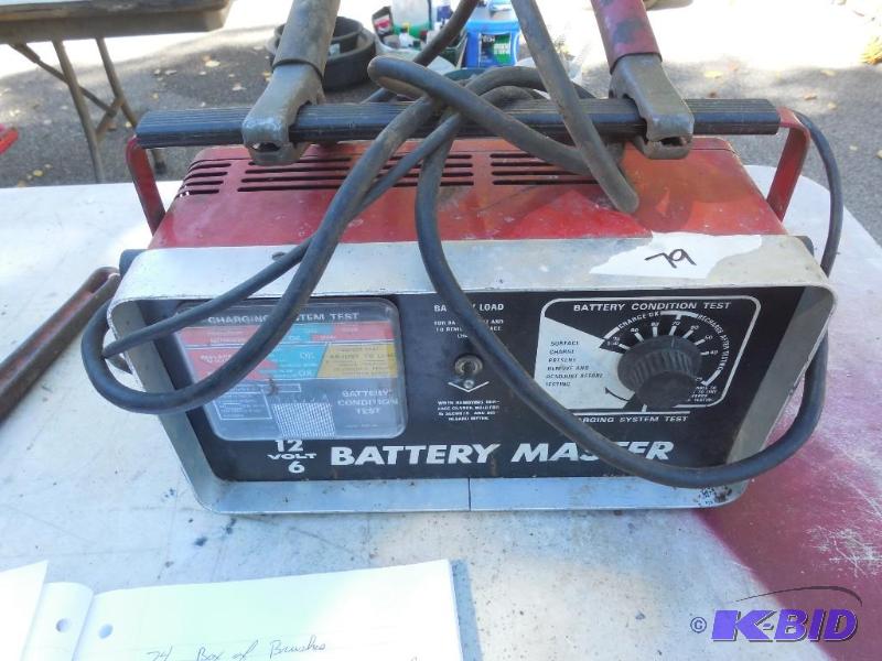 lot 79 image: 612 volt battery load tester...