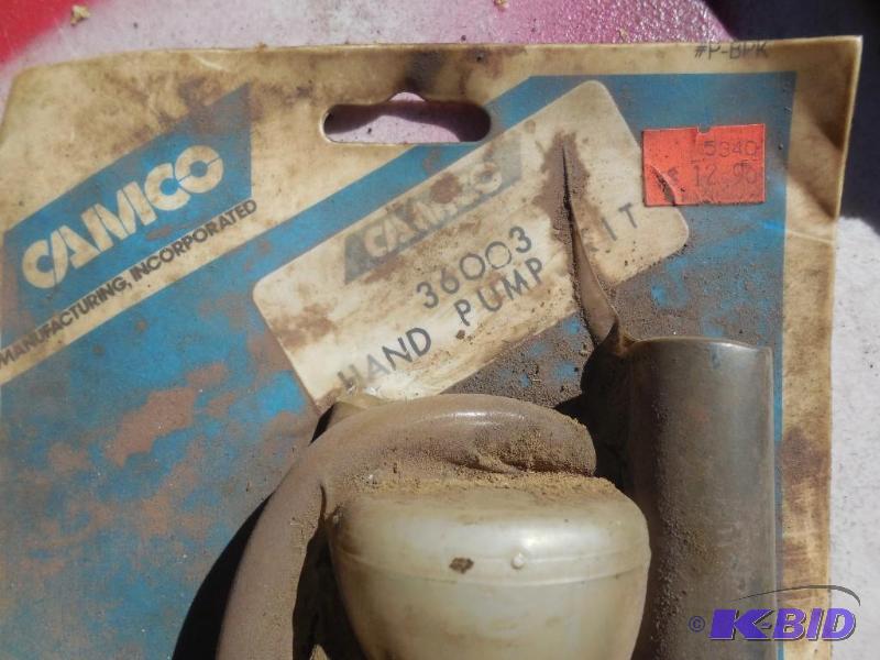lot 92 image: Hand pump and air pump...