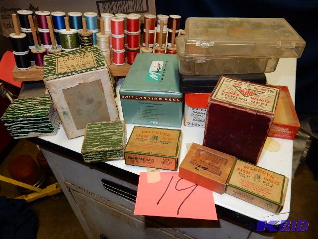 Fly Line and Old Fishing Boxes