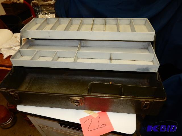 Old metal Tackle box