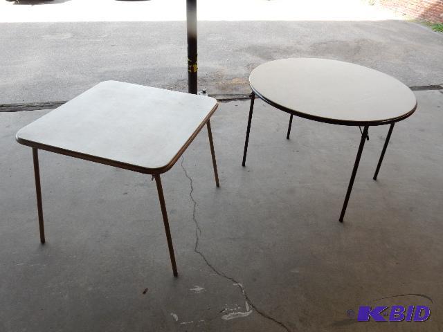 Round and Square Card Tables.....