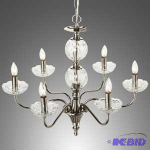 lot 38 image: Silver Chandelier