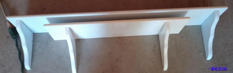 Set of 2 White wall Hanging shelves...