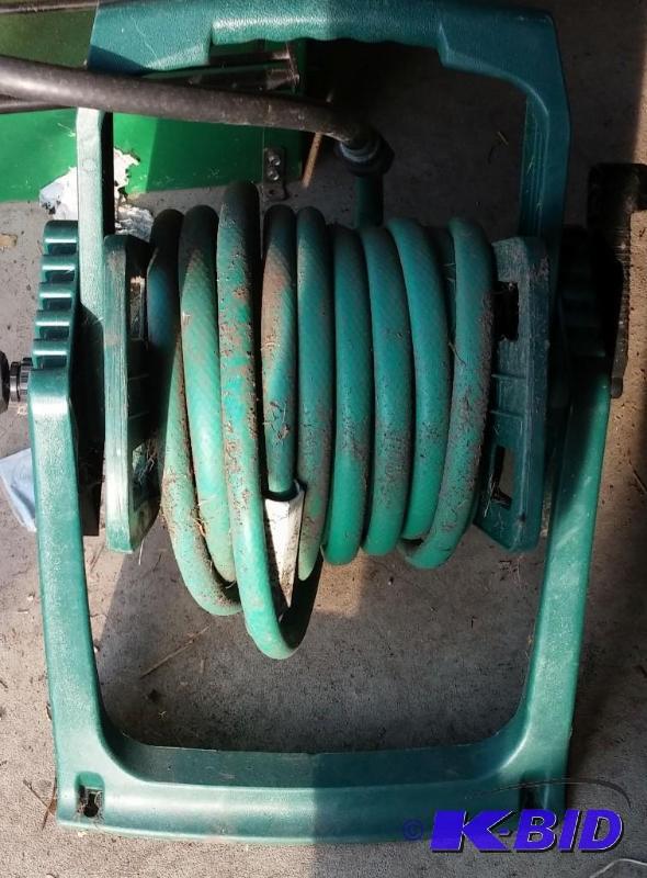 Water hose on reel...