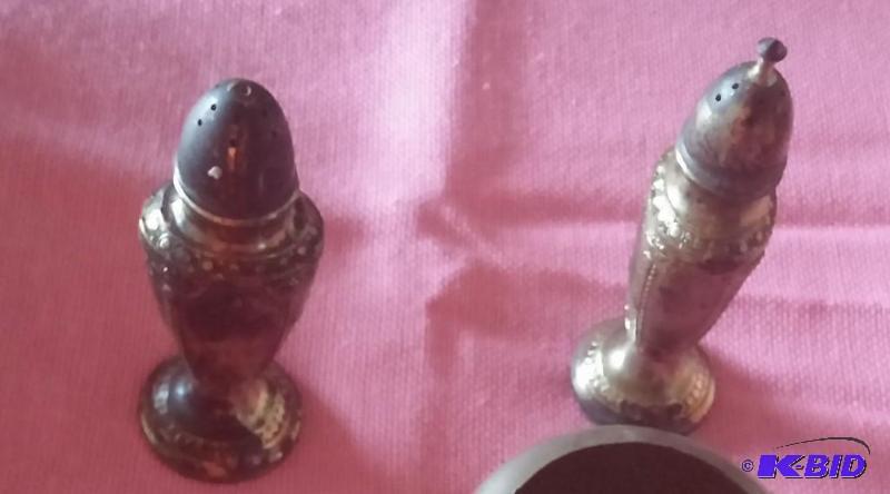 Vintage Silver Salt and Pepper Shakers...