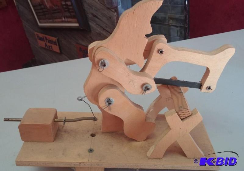 Wooden Lumber Jack. Moves and can be used as ...
