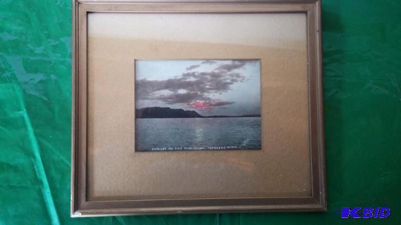Vintage Sunset on The Mississippi Picture...