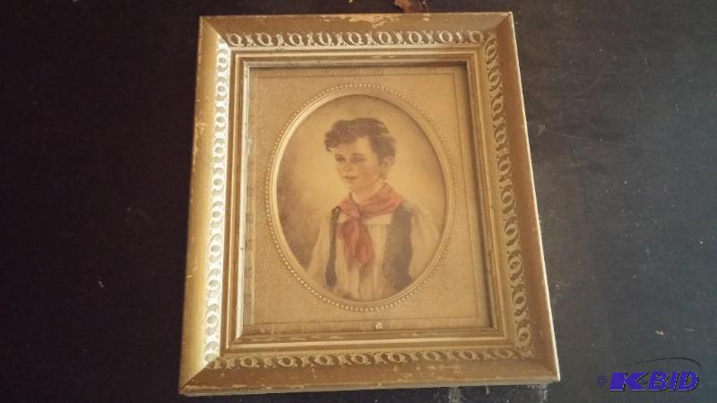 Small Vintage Picture of young boy...