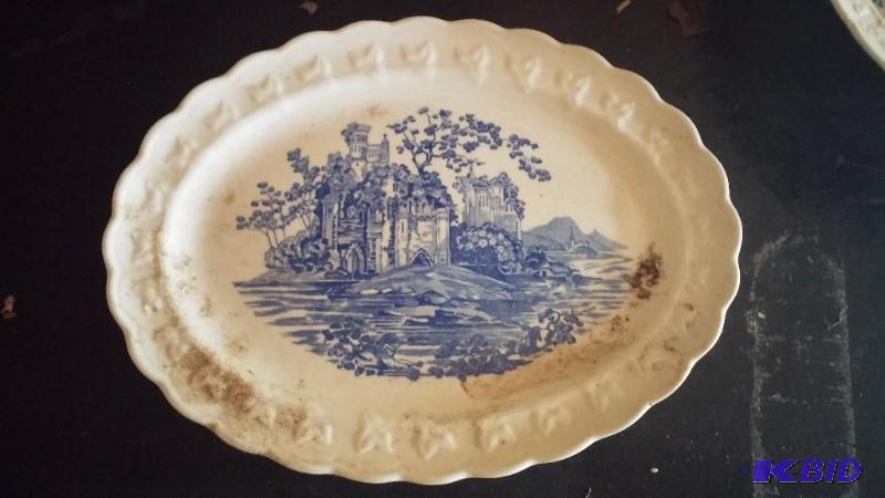 Vintage Old English Staffordshire Ware Old Bl...