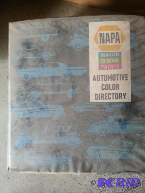NAPA Martin Senour Automotive Paint Guide...