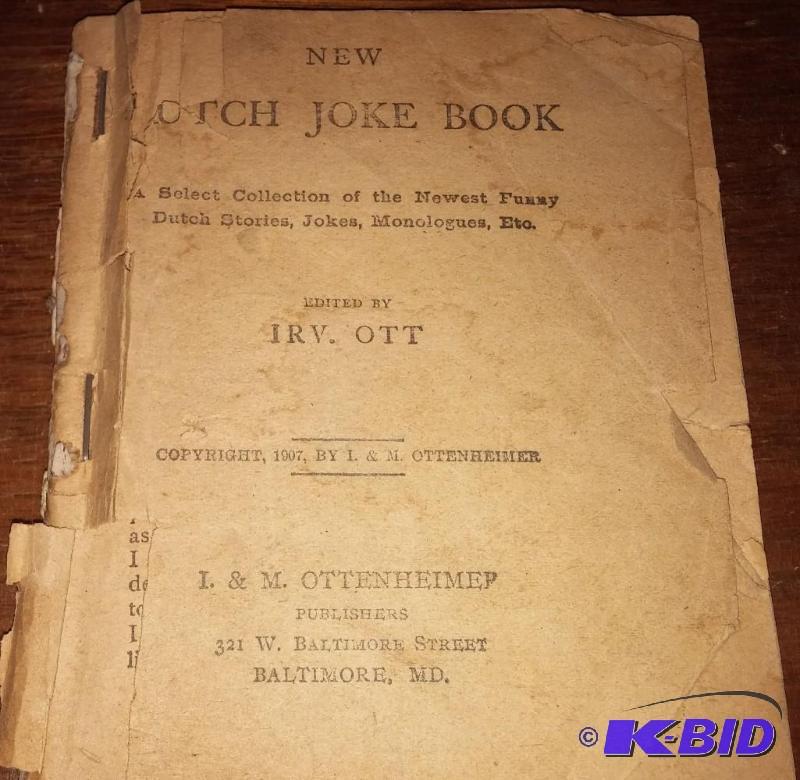 1907 Porch Joke Book...