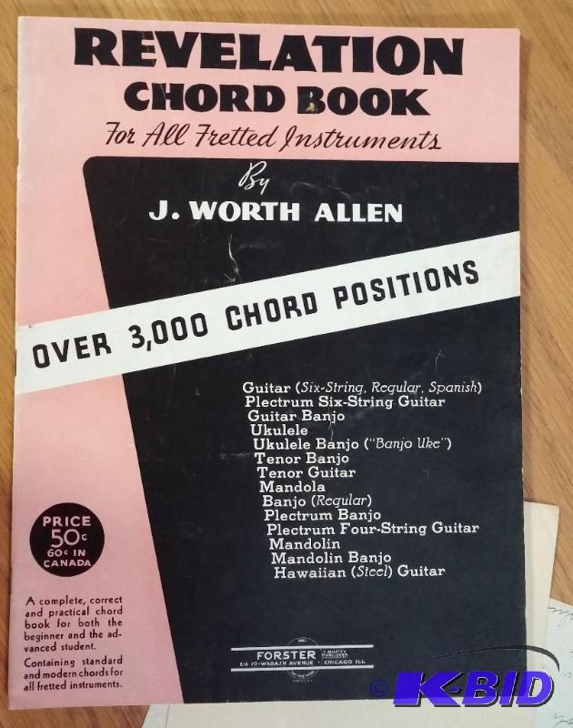 1936 Revelation Chord Book...