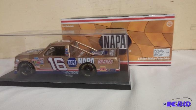 RON HORNADAY #16 NAPA GOLD 1997 CHEVY RACE TR...