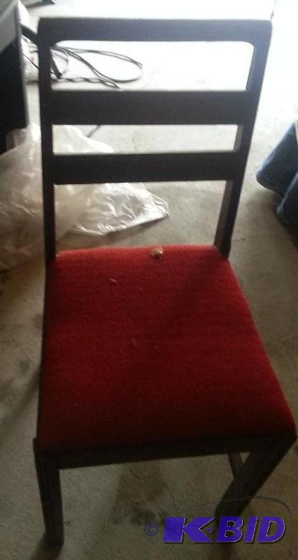 RETRO-Vintage chair-RED----VERY STURDY...