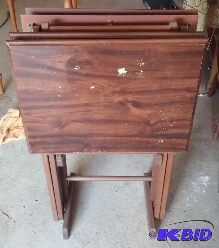 Set of 4 TV Trays...