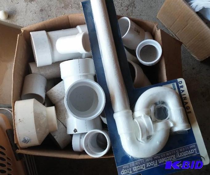 Large Lot of PVC Piping and sewer kit...