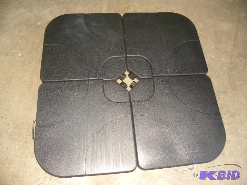lot 14 image: Lot of 4 Cantilever Umbrella Bases, fill with...