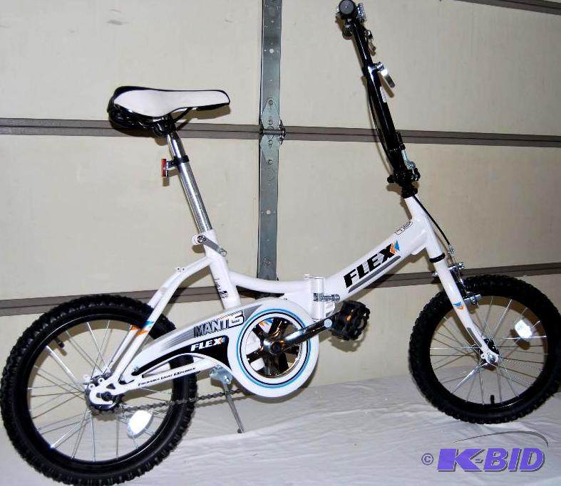 lot 2 image: Mantis Flex 16" Folding Bicycle, frame f...